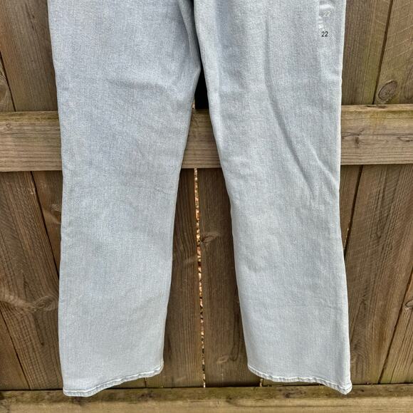 Barbie X PacSun Jeans Stretch High Rise Bootcut Denim Light Blue Size 22 NWT - Picture 5 of 9